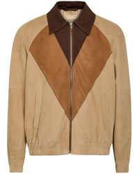 Valentino Garavani - Panelled Suede Jacket - Lyst
