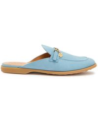 Tod's - Gom.Leg Nubuck Sliders - Lyst
