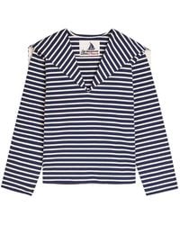 Les Vacances d'Irina - The Seaman Striped Cotton Top - Lyst