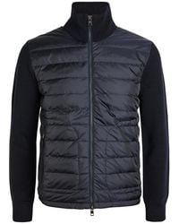 Moncler - Quilted Knit And Nylon Jacket - Lyst