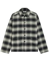 YMC - Pj Checked Cotton Shirt - Lyst