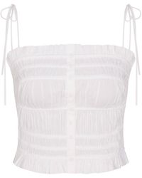 Skims - Ruffled Poplin Cami Top - Lyst