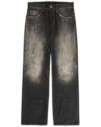 Acne Studios - 2021M Paint-Effect Straight-Leg Jeans - Lyst