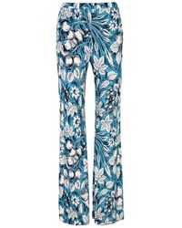 Diane von Furstenberg - Brooklyn Floral-Print Jersey Trousers - Lyst