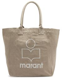Isabel Marant - Yenky Logo-embroidered Canvas Tote - Lyst