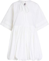 Les Vacances d'Irina - Pino Textured Cotton Mini Dress - Lyst