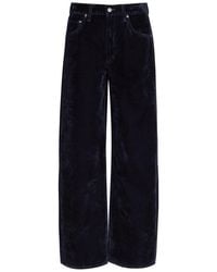 Agolde - Low Curve Barrel-Leg Velvet Jeans - Lyst