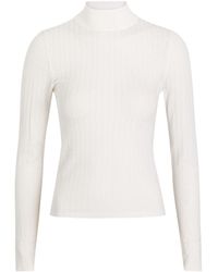 Alice + Olivia - Lanie Pointelle Knit Top - Lyst
