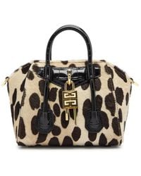 Givenchy - Antigona Lock Toy Calf-Hair Top Handle Bag - Lyst