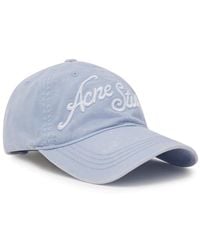 Acne Studios - Logo-Embroidered Cotton Cap - Lyst