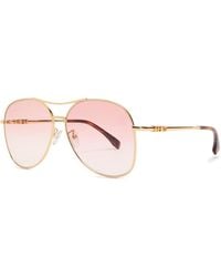 Fendi - Aviator-Style Sunglasses - Lyst