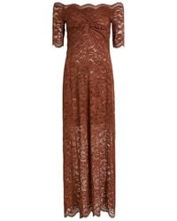 Rabanne - Floral Stretch-Guipure Lace Midi Dress - Lyst