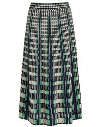 Jonathan Simkhai - Drue Textured Gingham Knit Midi Skirt - Lyst