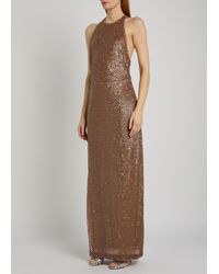 STAUD Casey Strapless Sequined Maxi Dress in Green | Lyst STAUD Casey Strapless Sequined Maxi Dress in Green | Lyst