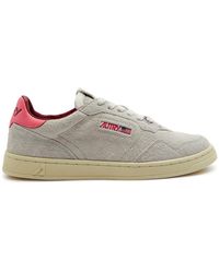 Autry - Medalist Flat Panelled Suede Sneakers - Lyst