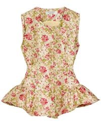 Sister Jane - Forest Echo Floral-Jacquard Woven Top - Lyst