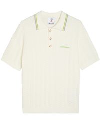 CASABLANCA - Tennis Bouclé Polo Shirt - Lyst