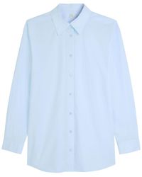 TOTEME - Classic Tumbled Cotton-Poplin Shirt - Lyst