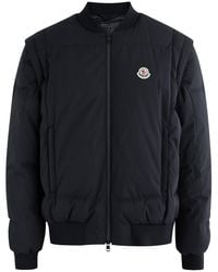 Moncler - Taku Logo Padded Shell Bomber Jacket - Lyst