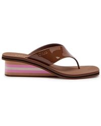 Chloé - Swimming Cool 45 Patent Leather Wedges - Lyst