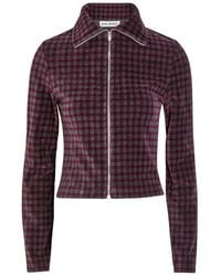 Our Legacy - Slim Checked Cotton-Blend Top - Lyst