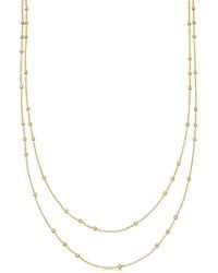 Missoma - Double Chain 18Kt Vermeil Necklace - Lyst