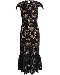 Alice + Olivia - Clover Cutwork Lace Midi Dress - Lyst