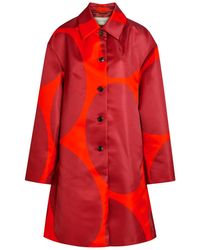 Dries Van Noten - Rondero Colour-Block Satin Coat - Lyst