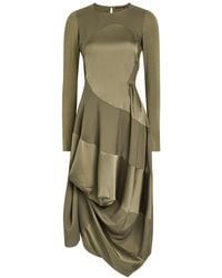 High - Placid Gathered Stretch-Jersey Midi Dress - Lyst