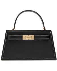 Tory Burch - Lee Radziwill Mini Leather Top Handle Bag - Lyst