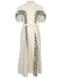 Chloé - Bandana-print Cotton-poplin Shirt Dress - Lyst