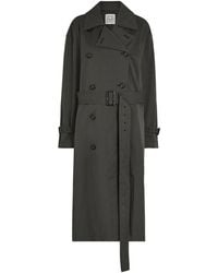 TOTEME - Double-Breasted Belted Cotton-Blend Trench Coat - Lyst