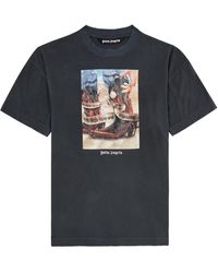 Palm Angels - Dice Game Printed Cotton T-shirt - Lyst