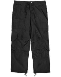 Entire studios - Freight Crinkled Nylon Cargo Trousers - Lyst