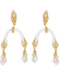 Alexis - Liquid Vine Lucite And 14kt -plated Drop Earrings - Lyst