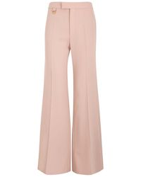 Chloé - Wide-Leg Wool Trousers - Lyst