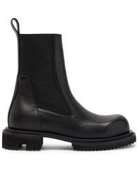 Rick Owens - Beatle Gabe Leather Ankle Boots - Lyst