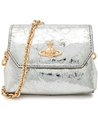 Vivienne Westwood - Orb Nano Metallic Leather Cross-Body Bag - Lyst