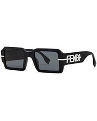 Fendi - Rectangle-frame Sunglasses - Lyst