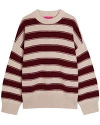 The Elder Statesman - Braided Striped Cashmere Jumper - Lyst