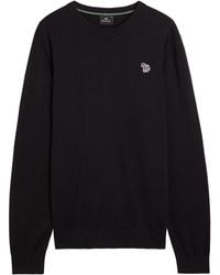 Paul Smith - Appliquéd Cotton Jumper - Lyst