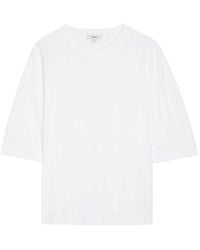 Agolde - Ellery Lace-Up Cotton T-Shirt - Lyst