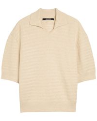 Jacquemus - Le Polo Maille Striped Cotton-Blend Polo Shirt - Lyst