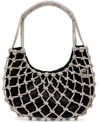 Rosantica - Nodi Crystal-embellished Satin Shoulder Bag - Lyst