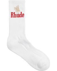 Rhude - Eagles Logo Cotton-blend Socks - Lyst