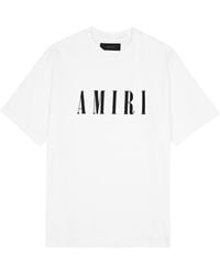 Amiri - Logo-Print Cotton T-Shirt - Lyst