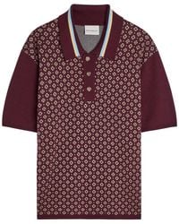Drole de Monsieur - Polo Maille Jacquard Cravate Patterned Cotton-Blend Polo Shirt - Lyst