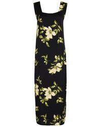 Reformation - Vea Floral-Print Crepe Midi Dress - Lyst