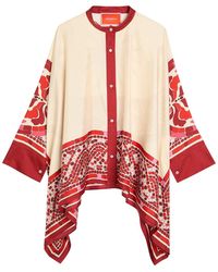 La DoubleJ - Floulard Printed Silk-Twill Shirt - Lyst