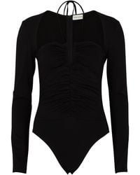 Magda Butrym Black Stretch-jersey Bodysuit